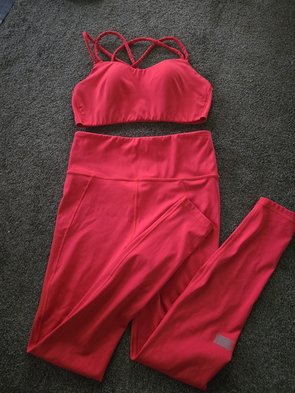 Savage X Fenty Red Activewear Top & Leggings